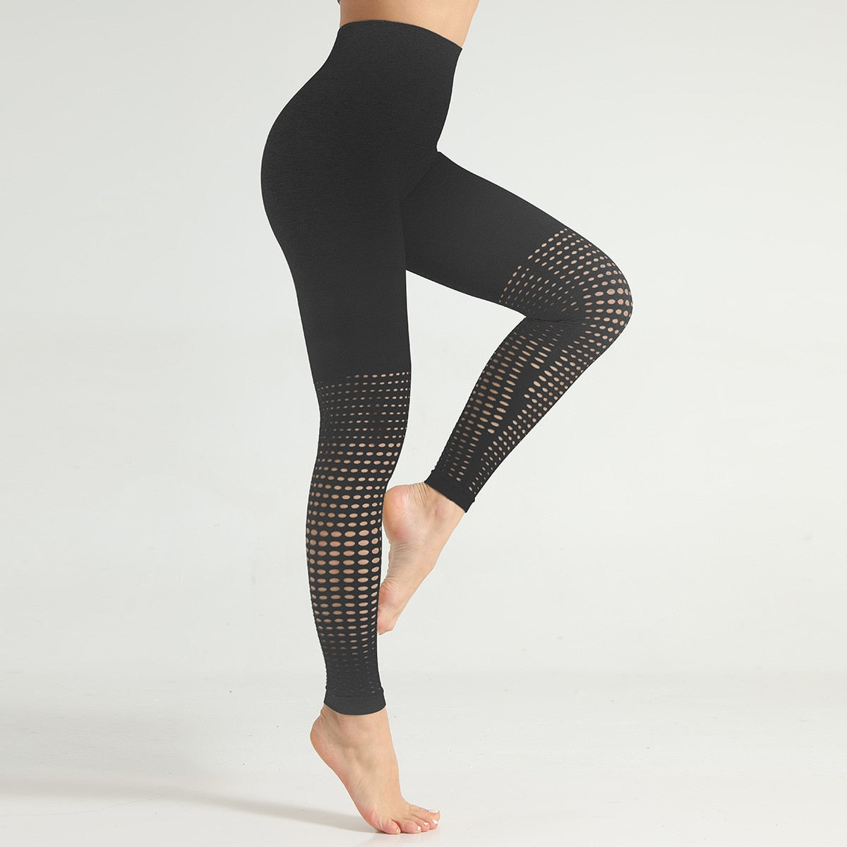 High Waist Leggings Women Hollow Out Push Up  Workout Leggins Mujer Exercise Fitness Female Pants Fitness Jeggings